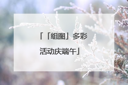 「组图」多彩活动庆端午