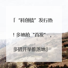 “科创债”发行热！多地抢“首发”，多措并举推落地