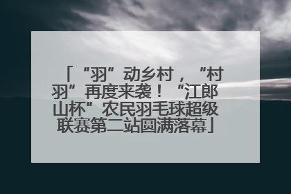“羽”动乡村，“村羽”再度来袭！“江郎山杯”农民羽毛球超级联赛第二站圆满落幕