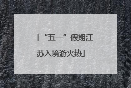“五一”假期江苏入境游火热
