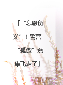 “忘恩负义”！警营“孤傲”燕隼飞走了