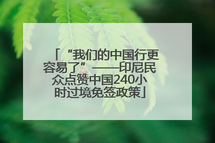 “我们的中国行更容易了”——印尼民众点赞中国240小时过境免签政策