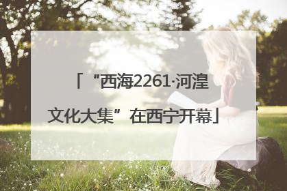 “西海2261·河湟文化大集”在西宁开幕