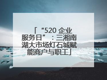 “520 企业服务日”：三湘南湖大市场灯石城赋能商户与职工