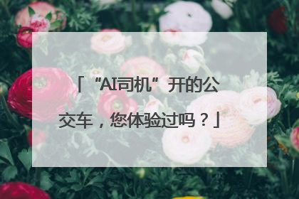 “AI司机”开的公交车，您体验过吗？
