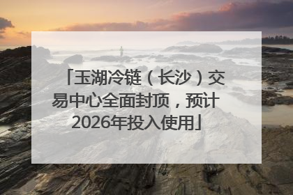 玉湖冷链（长沙）交易中心全面封顶，预计2026年投入使用