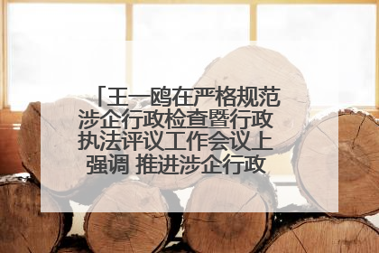 王一鸥在严格规范涉企行政检查暨行政执法评议工作会议上强调 推进涉企行政检查质效大幅提升