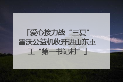 爱心接力战“三夏” 雷沃公益机收开进山东重工“第一书记村”