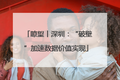 瞭望丨深圳：“破壁”加速数据价值实现