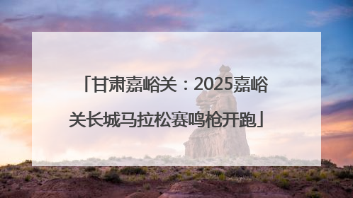 甘肃嘉峪关：2025嘉峪关长城马拉松赛鸣枪开跑