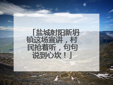 盐城射阳新坍镇这场宣讲，村民抢着听，句句说到心坎！