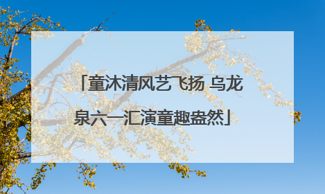 童沐清风艺飞扬 乌龙泉六一汇演童趣盎然