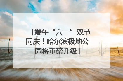 端午“六一”双节同庆！哈尔滨极地公园将重磅升级