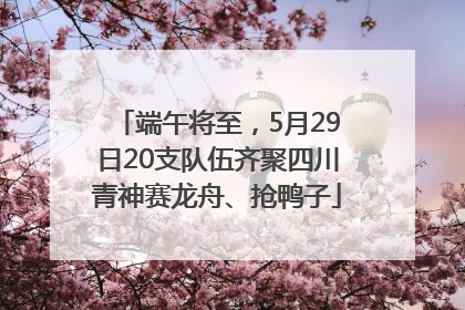 端午将至，5月29日20支队伍齐聚四川青神赛龙舟、抢鸭子