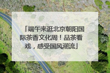 端午来逛北京朝阳国际茶香文化周！品茶看戏，感受国风潮流