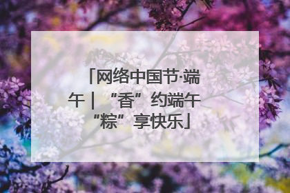 网络中国节·端午｜“香”约端午 “粽”享快乐