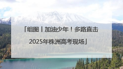 组图丨加油少年！多路直击2025年株洲高考现场