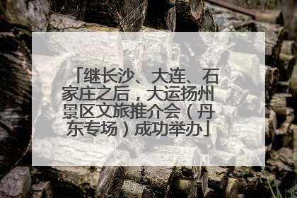 继长沙、大连、石家庄之后，大运扬州景区文旅推介会（丹东专场）成功举办