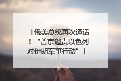 俄美总统再次通话！“普京谴责以色列对伊朗军事行动”