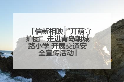 信新相映“开萌守护团”走进青岛朝城路小学 开展交通安全宣传活动