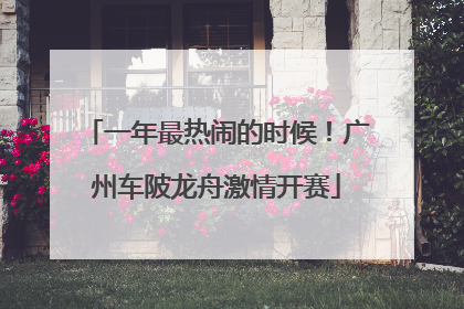 一年最热闹的时候！广州车陂龙舟激情开赛