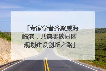 专家学者齐聚威海临港，共谋零碳园区规划建设创新之路