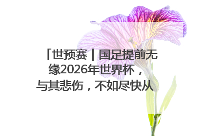 世预赛｜国足提前无缘2026年世界杯，与其悲伤，不如尽快从选帅开始重建