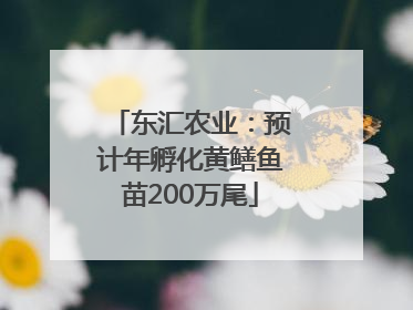 东汇农业：预计年孵化黄鳝鱼苗200万尾