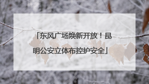 东风广场焕新开放！昆明公安立体布控护安全