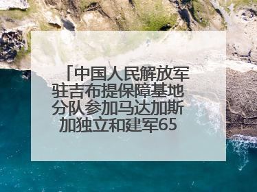 中国人民解放军驻吉布提保障基地分队参加马达加斯加独立和建军65周年阅兵活动