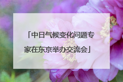 中日气候变化问题专家在东京举办交流会