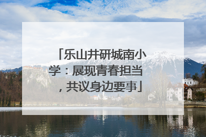 乐山井研城南小学：展现青春担当，共议身边要事