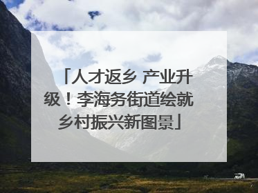 人才返乡 产业升级！李海务街道绘就乡村振兴新图景