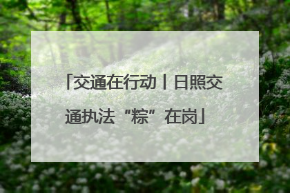 交通在行动丨日照交通执法“粽”在岗