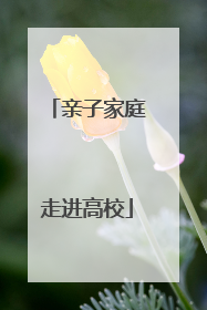 亲子家庭走进高校