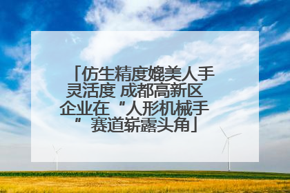 仿生精度媲美人手灵活度 成都高新区企业在“人形机械手”赛道崭露头角