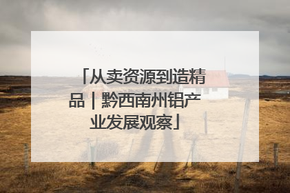 从卖资源到造精品｜黔西南州铝产业发展观察