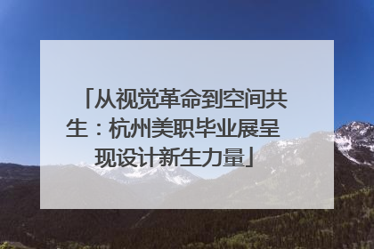 从视觉革命到空间共生：杭州美职毕业展呈现设计新生力量