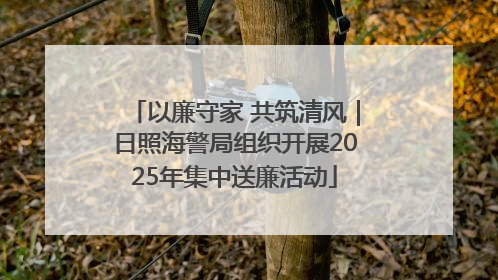 以廉守家 共筑清风｜日照海警局组织开展2025年集中送廉活动