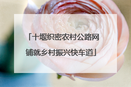 十堰织密农村公路网 铺就乡村振兴快车道