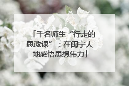 千名师生“行走的思政课”：在闽宁大地感悟思想伟力