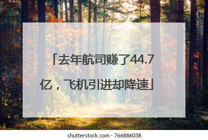 去年航司赚了44.7亿，飞机引进却降速