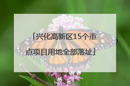 兴化高新区15个重点项目用地全部落址