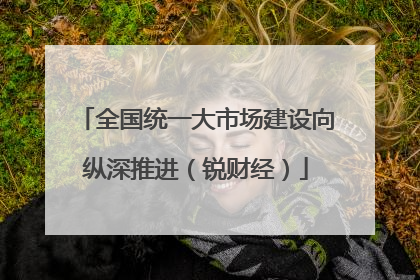 全国统一大市场建设向纵深推进（锐财经）