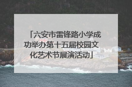 六安市雷锋路小学成功举办第十五届校园文化艺术节展演活动