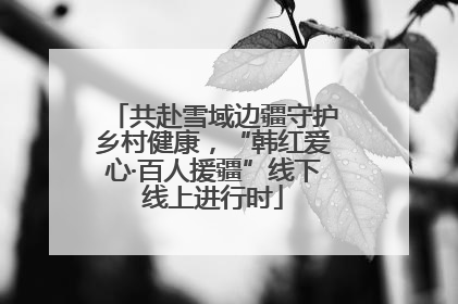 共赴雪域边疆守护乡村健康，“韩红爱心·百人援疆”线下线上进行时