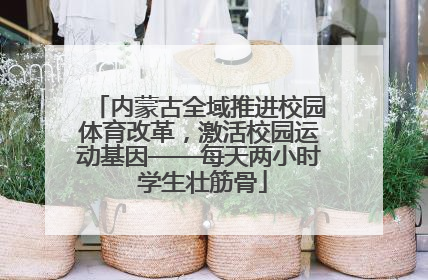 内蒙古全域推进校园体育改革，激活校园运动基因——每天两小时 学生壮筋骨