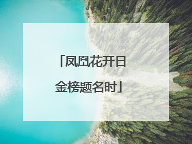 凤凰花开日 金榜题名时