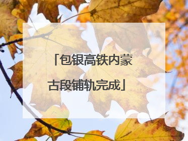 包银高铁内蒙古段铺轨完成