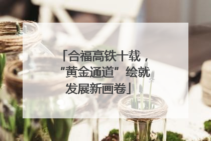 合福高铁十载，“黄金通道”绘就发展新画卷